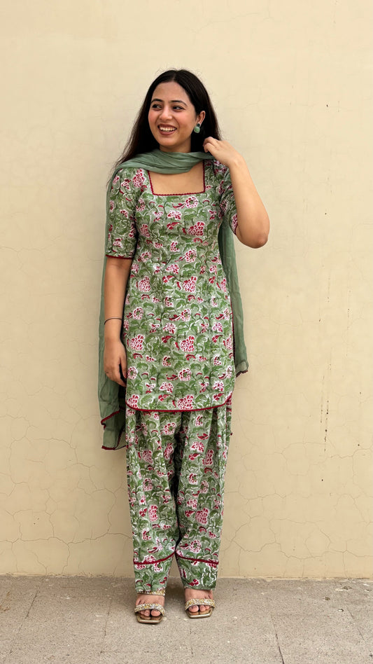 Gulzaar Green Farshi Set