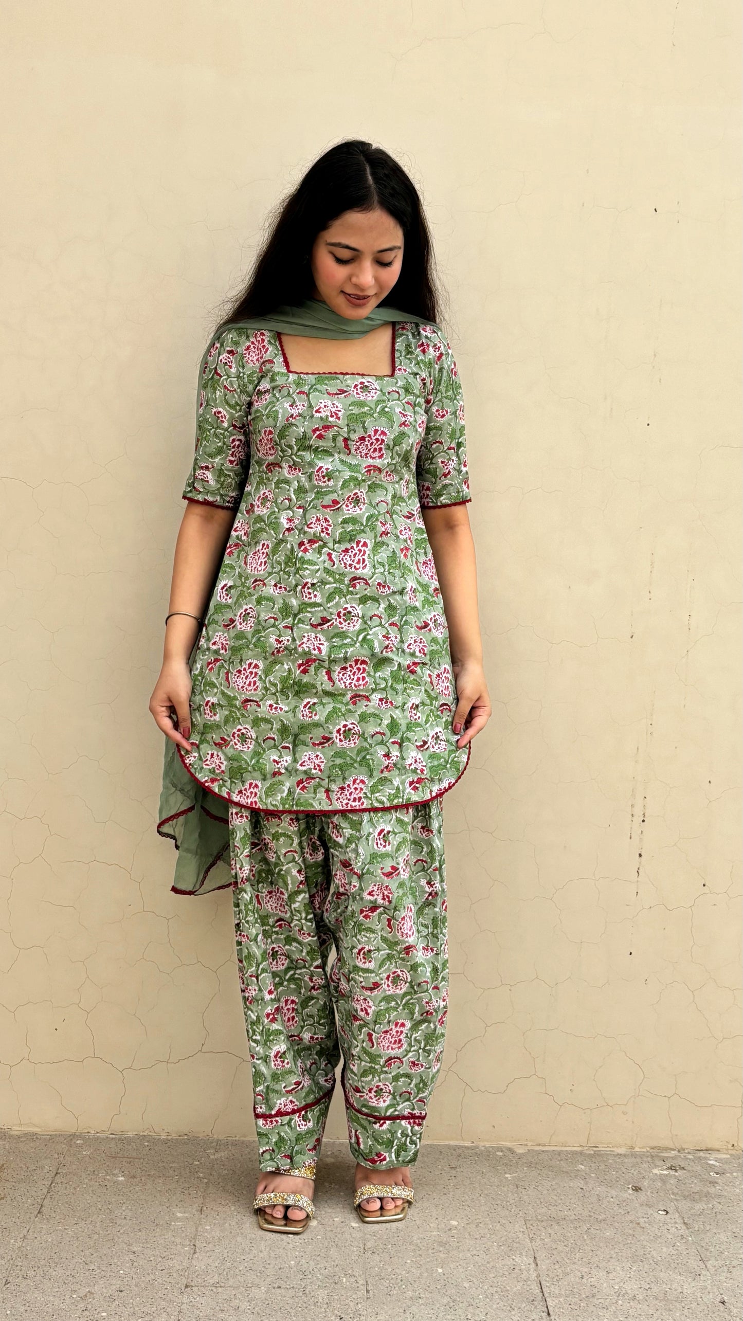 Gulzaar Green Farshi Set