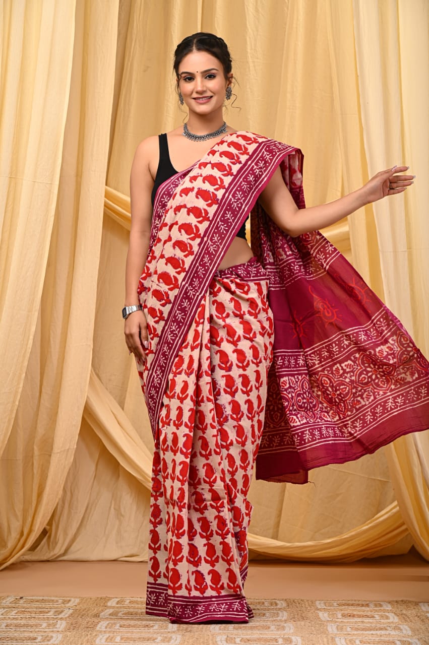 Cotton Mul Saree